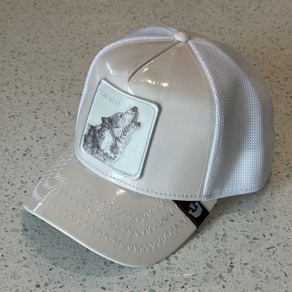 Goorin Bros White Wolf Patch Trucker Hat
